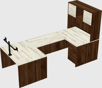 U-shaped desk
