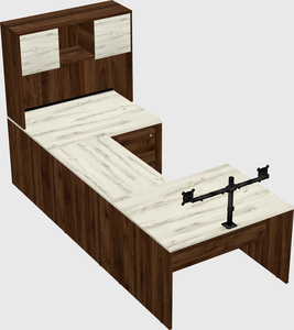 U-shaped desk