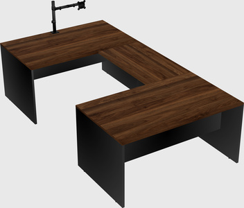 U-shaped desk