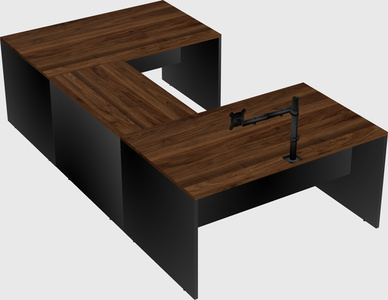 U-shaped desk