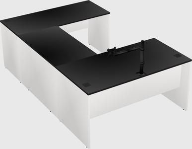 U-shaped desk