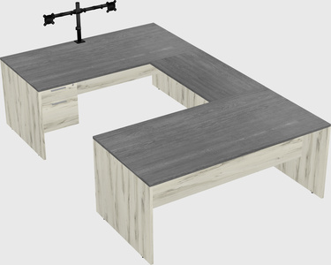 U-shaped desk
