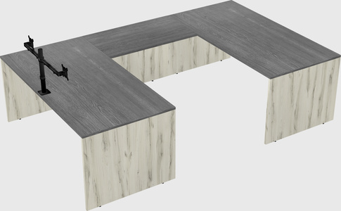 U-shaped desk