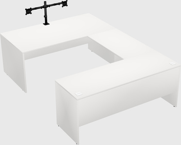 U-shaped desk
