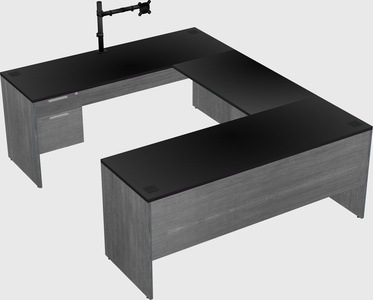 U-shaped desk