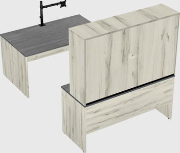 U-shaped desk