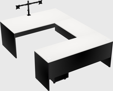 U-shaped desk