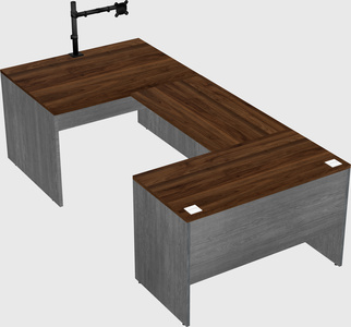 U-shaped desk