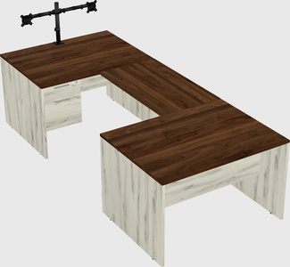 U-shaped desk