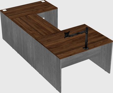 U-shaped desk