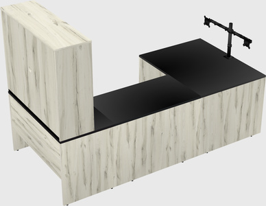 U-shaped desk