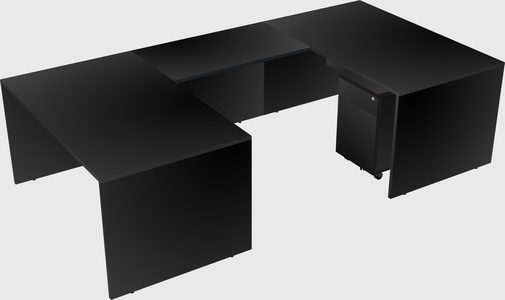 U-shaped desk