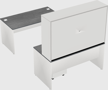 U-shaped desk