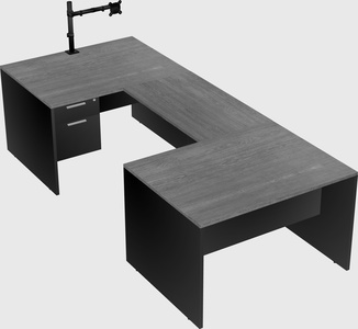 U-shaped desk