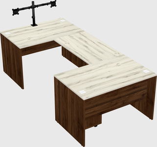 U-shaped desk