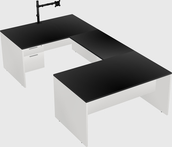 U-shaped desk