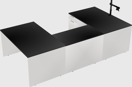 U-shaped desk