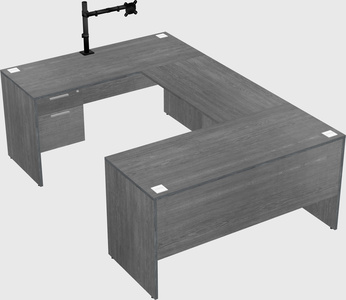 U-shaped desk