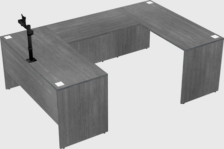 U-shaped desk