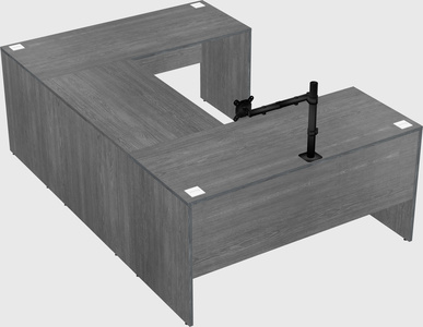 U-shaped desk