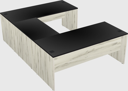 U-shaped desk