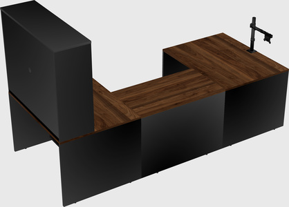 U-shaped desk