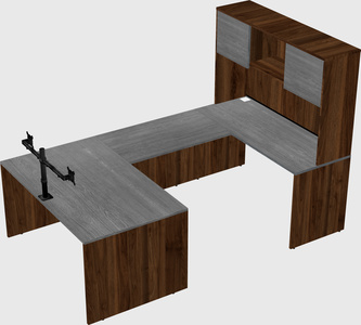 U-shaped desk