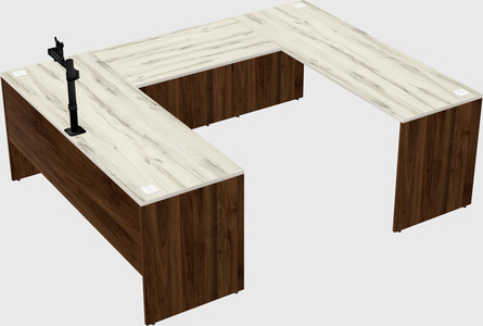 U-shaped desk