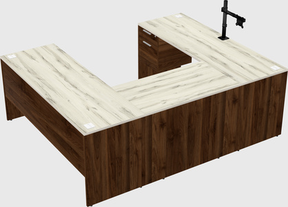 U-shaped desk