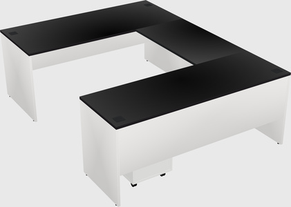 U-shaped desk
