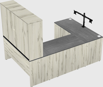 U-shaped desk