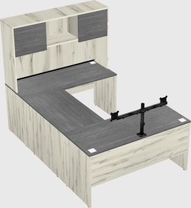 U-shaped desk