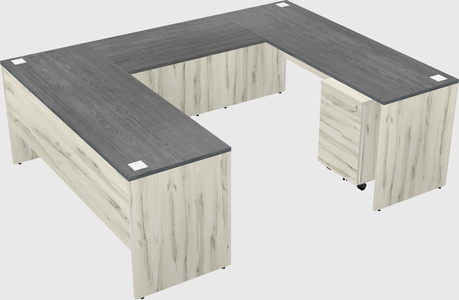 U-shaped desk