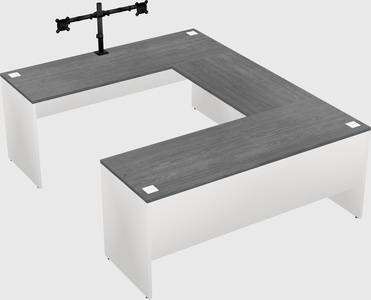 U-shaped desk