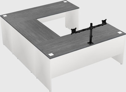 U-shaped desk