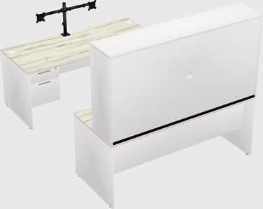 U-shaped desk
