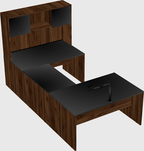 U-shaped desk