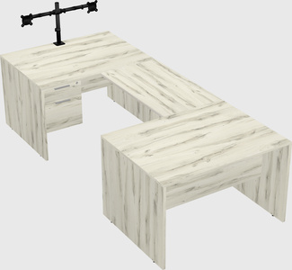 U-shaped desk