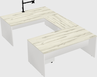 U-shaped desk