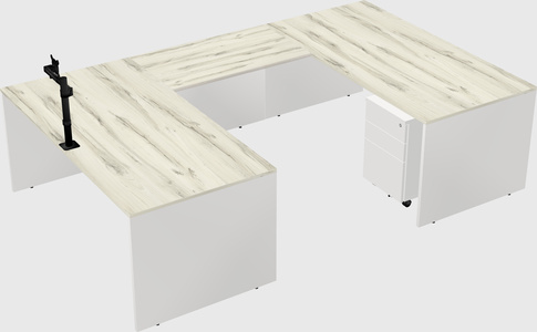 U-shaped desk