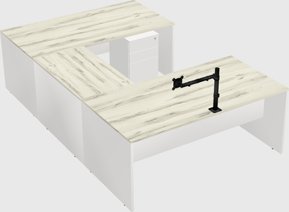 U-shaped desk
