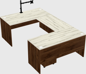 U-shaped desk
