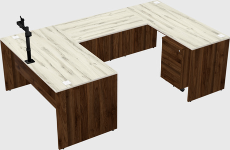 U-shaped desk