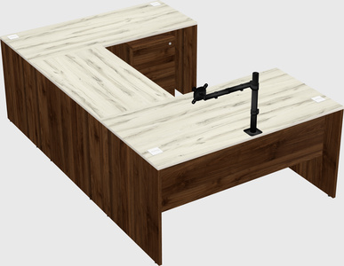 U-shaped desk