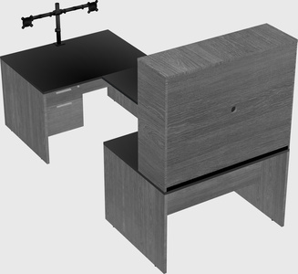 U-shaped desk
