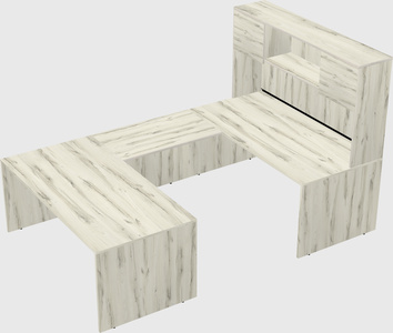 U-shaped desk