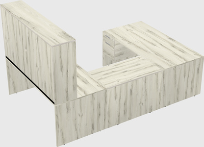 U-shaped desk