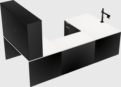 U-shaped desk
