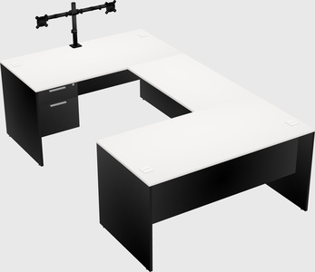 U-shaped desk