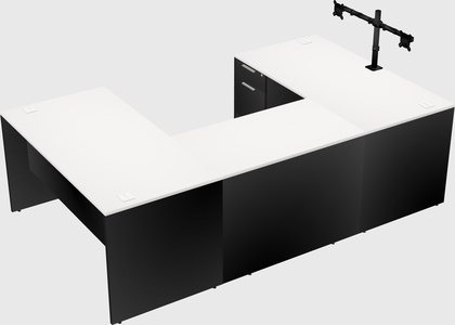U-shaped desk